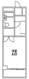 グレイス慧光 ワンルームの間取図画像