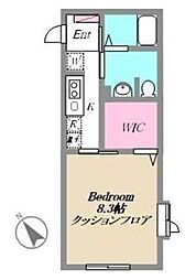 チェリーハイツ 1Kの間取図画像