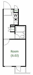 トーシンフェニックス代々木上原 1Kの間取図画像