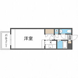 エステート・モア浄水通り 1Kの間取図画像