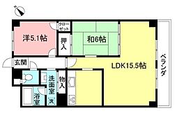ヴェール大島 2LDKの間取図画像