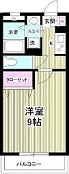 グレイス 1Kの間取図画像