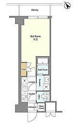 KXDレジデンス西調布 1Kの間取図画像