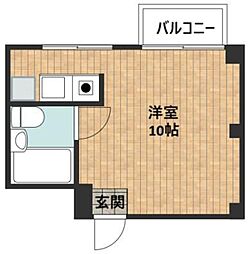 スターハイツ5号館 ワンルームの間取図画像
