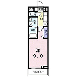 モーリンハイツ 1Kの間取図画像
