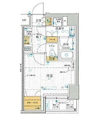 間取図画像 1K