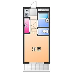 サンエス高石 ワンルームの間取図画像