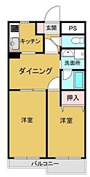 間取図画像 2DK