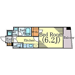 ZOOM渋谷富ヶ谷 3階1Kの間取り