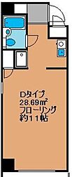 TIKビル ワンルームの間取図画像