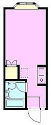 サンハイツ森野 ワンルームの間取図画像
