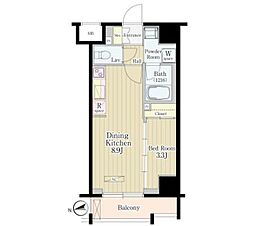 松葉 1LDKの間取図画像