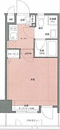 アクタス博多駅東 1Kの間取図画像