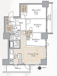 PRIMALCITY神楽坂 3LDKの間取図画像
