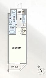 GRANPASEO門前仲町 1Kの間取図画像