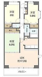 グランデージ八千代中央 3LDKの間取図画像
