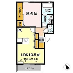 間取図画像 1LDK