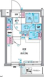 GENOVIA町田 3階1Kの間取り
