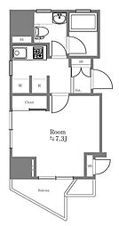 ラ ステュディオ押上 9階1Kの間取り