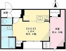 グレース・カーサ 1LDKの間取図画像