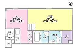 SILVERADOSPRINGS 1Kの間取図画像