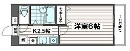 クラッシアレジデンス池袋 1Kの間取図画像