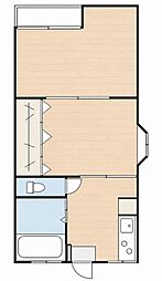 タウンハウス 2DKの間取図画像