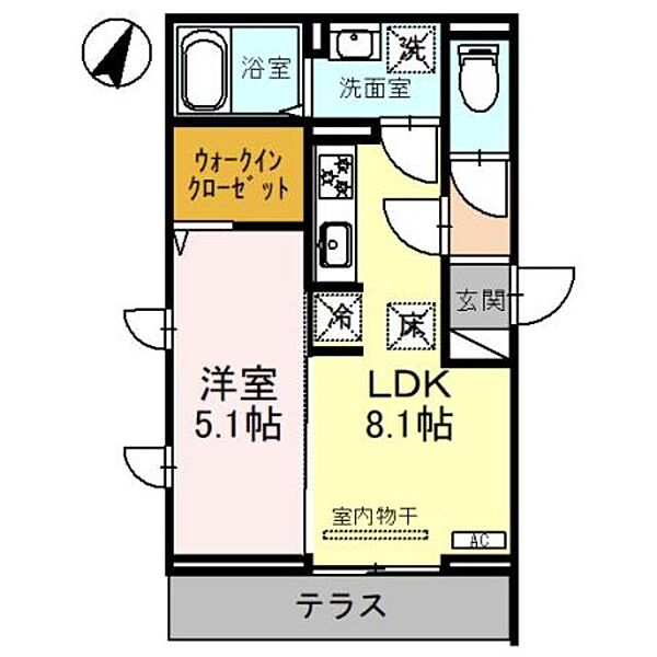 （仮）西所沢ＰＪ ｜埼玉県所沢市上新井１丁目(賃貸アパート1LDK・1階・33.62㎡)の写真 その2