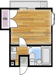 ホワイトパレス 1Kの間取図画像