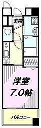 センチュリー善 ワンルームの間取図画像