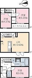ベルリード 3LDKの間取図画像