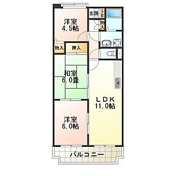 エスポワール参番館 3LDKの間取図画像