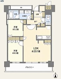ザ・パークハウス晴海タワーズティアロレジデンス 2LDKの間取図画像