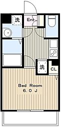 パークレガーロ百合ヶ丘 1Kの間取図画像