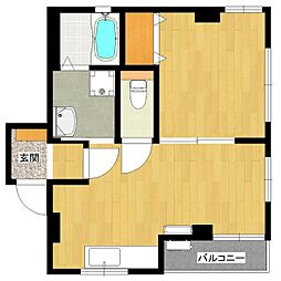 ＵＴＧハイム 3階1LDKの間取り