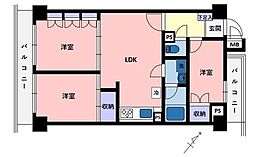 鶴ヶ峰ダイヤモンドマンション 3LDKの間取図画像