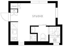 FARE下北沢III 2階ワンルームの間取り