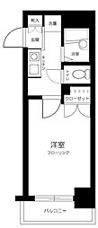 スカイコート日本橋浜町 1Kの間取図画像