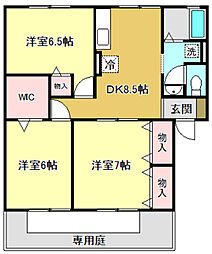 ソフィア横町A 3DKの間取図画像