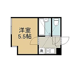 ロッシェル鹿沼台3 1Kの間取図画像