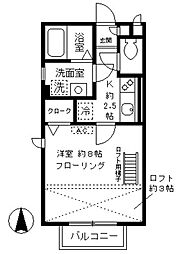 アコルト 1Kの間取図画像