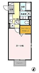 マリーゴールド 1Kの間取図画像