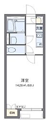 レオネクストネオエスト花園 1Kの間取図画像