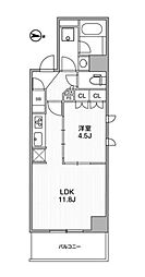 アーバンパーク浅草 10階1LDKの間取り
