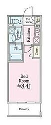 サンピエス江古田 1Kの間取図画像