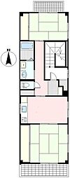 マンション志村 2DKの間取図画像