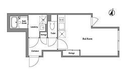 エクサム下北沢4 ワンルームの間取図画像