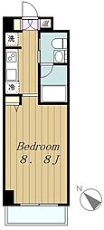 ヴァリエ原町田 1Kの間取図画像