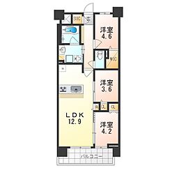 スプランディッドXI(イレブン) 3LDKの間取図画像