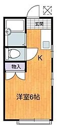 ＡＰ足立 1階1Kの間取り